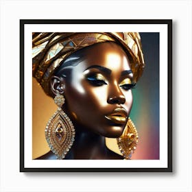 Beautiful African Woman 3 Art Print