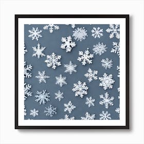 Snowflakes 3 Art Print