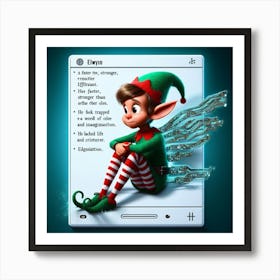 Elf On The Shelf Art Print