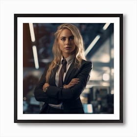 Woman In Business Suit Art Print