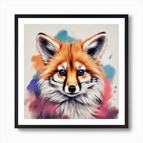 Fox Painting Art Print