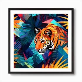 Tiger In The Jungle 8 Art Print