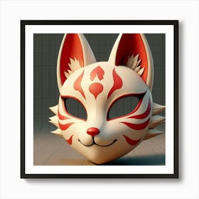 Mask Of The Fox Art Print