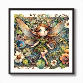 A Cute Fairy 2 Art Print