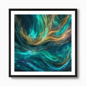 Aqua Arora Abstract Art Print