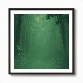 Forest In The Fog Art Print