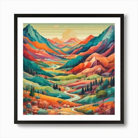 Valley Of The Sun 2 Art Print