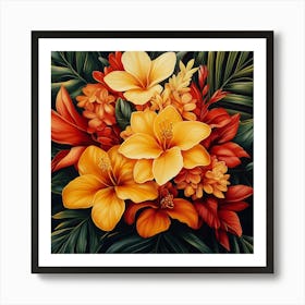 Hawaiian Flowers Art 7 Art Print