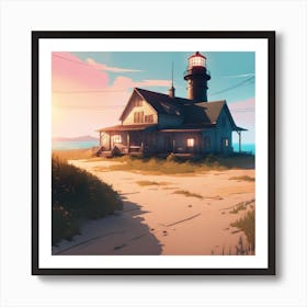 Lighthouse 2 Art Print