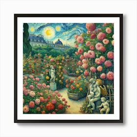 Rose Garden 1 Art Print