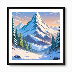 Winter Landscape Art Print