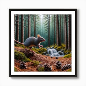 Rat In The Forest 1 Art Print