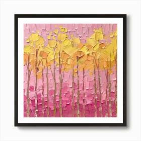 Yellow Trees 1 Art Print
