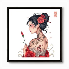 Chinese Girl Art Print