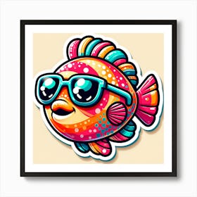 Fish Sticker 2 Art Print