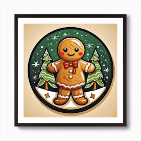 Gingerbread Man 1 Art Print