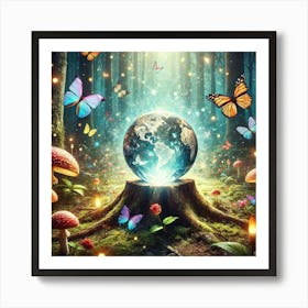 World Of Butterflies 1 Art Print