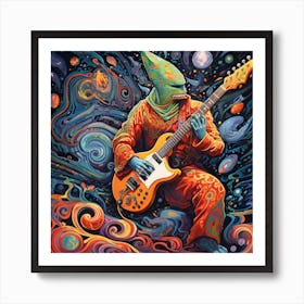 Psychedelic Rocker Art Print