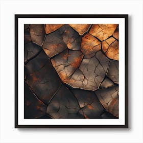 Cracked Stone Poster