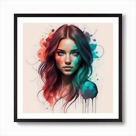 Vektor Create An Exquisite Alkohol Ink Painting 1 Art Print