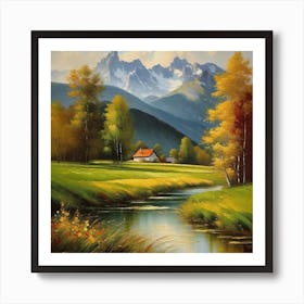 House In The Mountains 2 Art Print