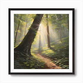 Path In The Woods Art Print