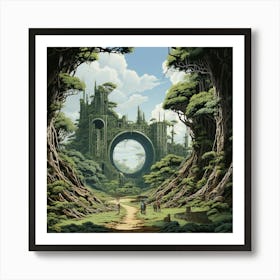 Castle In The Forest Art Print