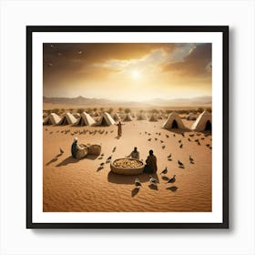 Desert Camp Art Print