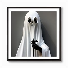 Ghost With A Gun 4 Art Print