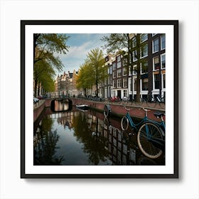 Default Amsterdam In A Row 0 Art Print