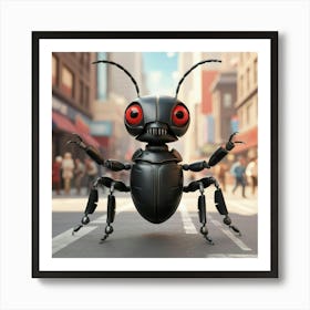 Robotic Beetle 2 Art Print