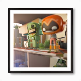 Toys at work Art Print