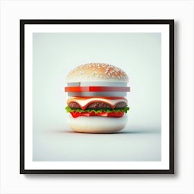 Cheeseburger Iconic (57) Art Print