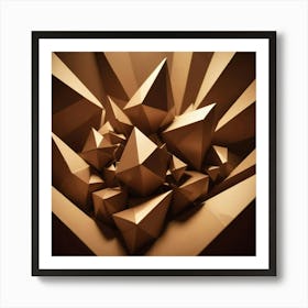 Abstract Geometric Shapes 2 Art Print