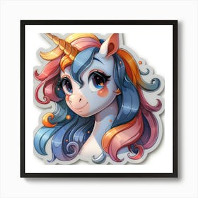 Unicorn Sticker 93 Art Print