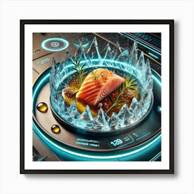 A Sci Fi Inspired Culinary Dish Named Glacial Sal Art Print