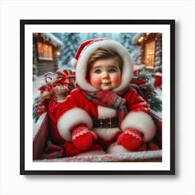 Santa Baby 3 Art Print