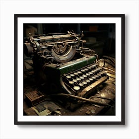 Old Typewriter Art Print