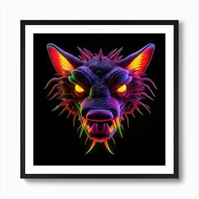 Wolf Head 9 Art Print