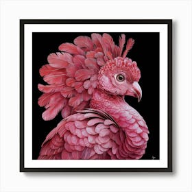 Pink Parrot 2 Art Print