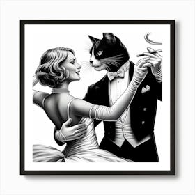 The cats meow Art Print