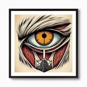 Attack On Titan Eye Art Print