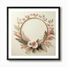 Floral Wreath Art Print