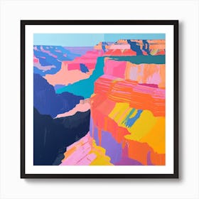 Abstract Travel Collection Grand Canyon National Park Arizona 3 Art Print