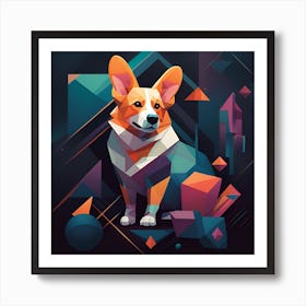 Corgi Art Print