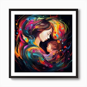 Mother And Child 6 Art Print