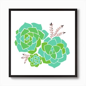 Succulents Art Print