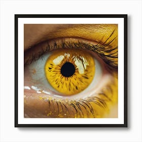 Yellow Eye 2 Art Print