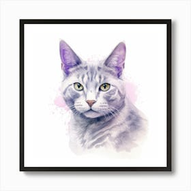 Thai Lilac Cat Portrait Affiche