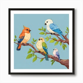 Birds Of A Feather Art Print 3 Art Print